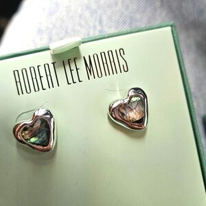 Robert Lee Morris Heart Earrings